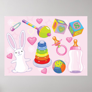 Póster Juguetes bebé
