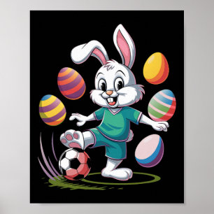 Póster Juguetes de Pascua de Fútbol Niños Jóvenes De Pasc
