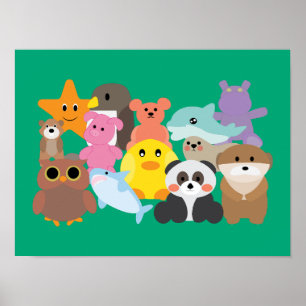 Póster Juguetes de Peluche