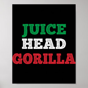 Póster Juicehead Gorila Jardín de Nueva Jersey Nj Costa I