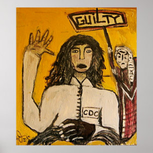 PÓSTER JUICIO A BRUJAS RASTA CULPABLE