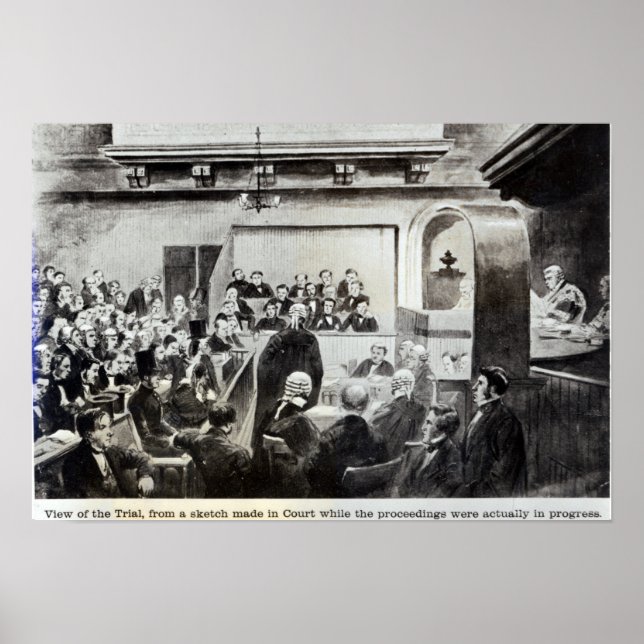 Póster Juicio de Madeleine Smith, 1857 (Frente)