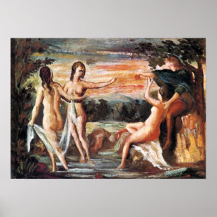 Póster Juicio de París de Paul Cezanne