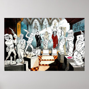 Póster Juicio por destitución de Trump
