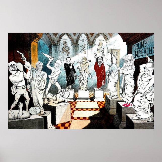 Póster Juicio por destitución de Trump (Frente)