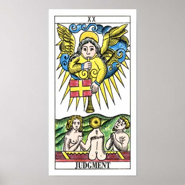 Póster Juicio Tarot Card (Frente)