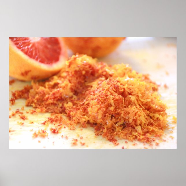 Póster Juicy Citrus Naranjas de sangre y el pecho (Frente)