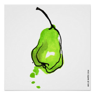 Póster Juicy Green Pear