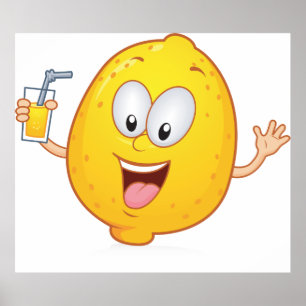 Póster Juicy Lemon Drink
