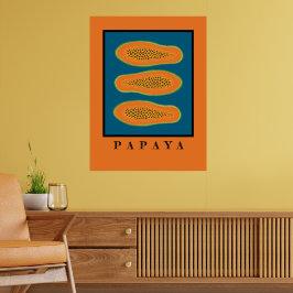 Póster Juicy Trio Papaya Naranja Poster