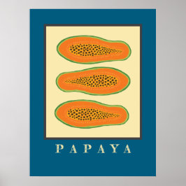 Póster Juicy Trio Papaya Poster