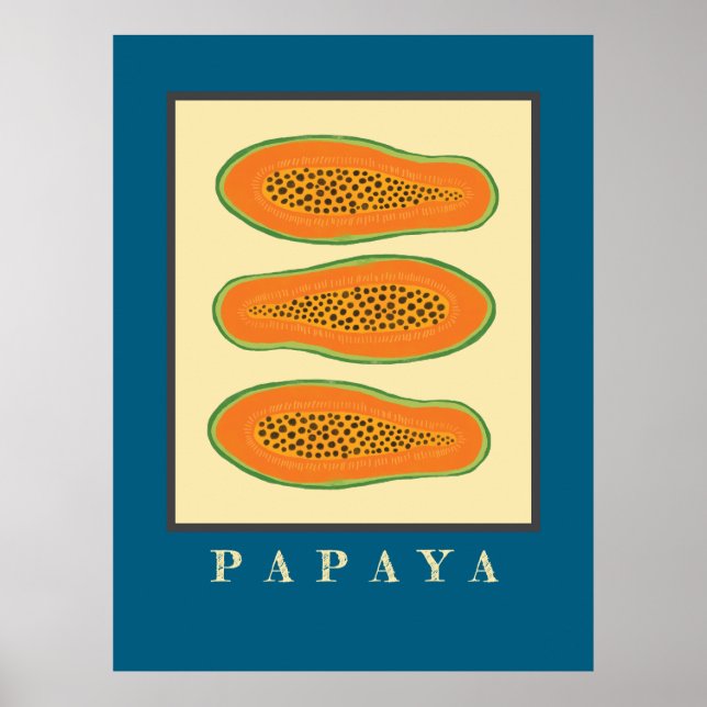 Póster Juicy Trio Papaya Poster (Frente)