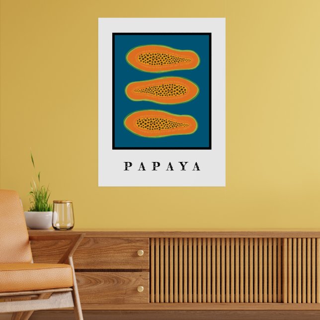 Póster Juicy Trio Papaya White Poster (Salón 2)