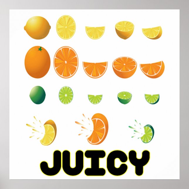 Póster Juicy Yellow Poster (Frente)