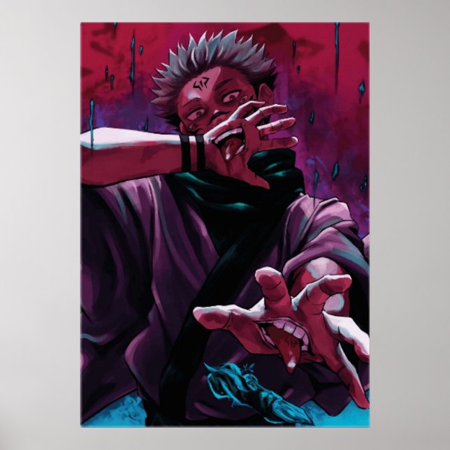 Póster jujujutsu kaisen anime (Frente)