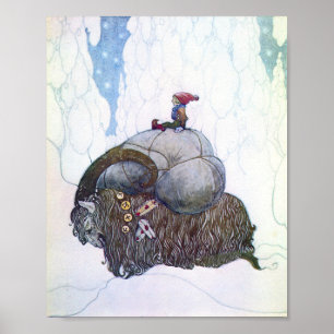 Póster Julbocken John Bauer