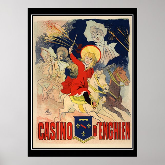 Póster Jules Cheret Casino D'Enghien Print (Frente)