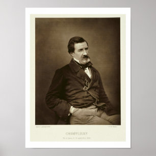 Póster Jules Francois Felix Husson, Champfleury (1821-8)