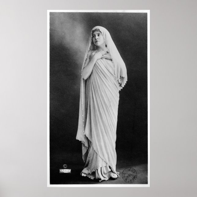 Póster Julia Bartet  in 'Antigone' by Sophocles (Frente)
