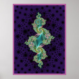 Póster Julia Fractal decorativa