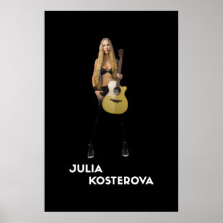 Póster Julia Kosterova LAG Guitars Poster New
