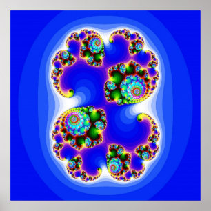 Póster Julia Set Mandelbrot Set Fractal Geometría