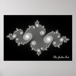 Póster Julia Set (negativo)