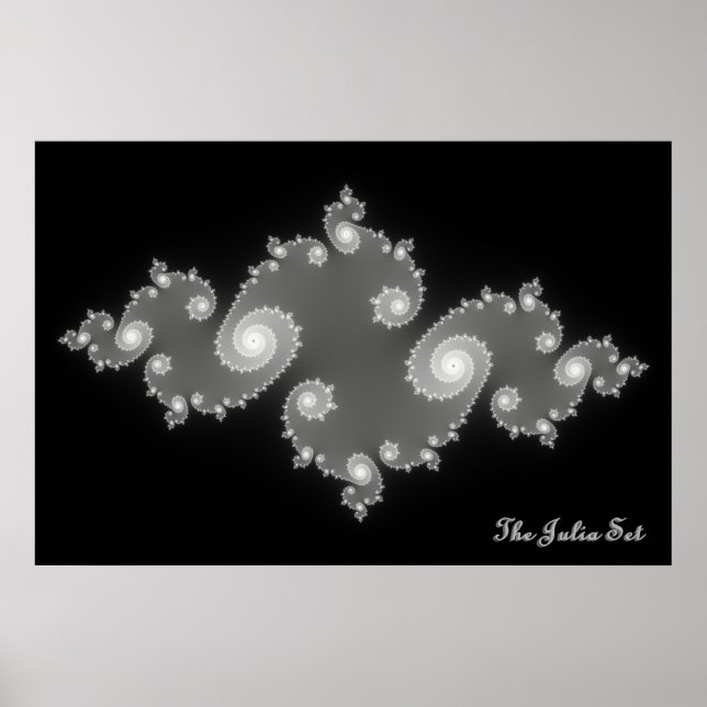 Póster Julia Set (negativo) (Frente)