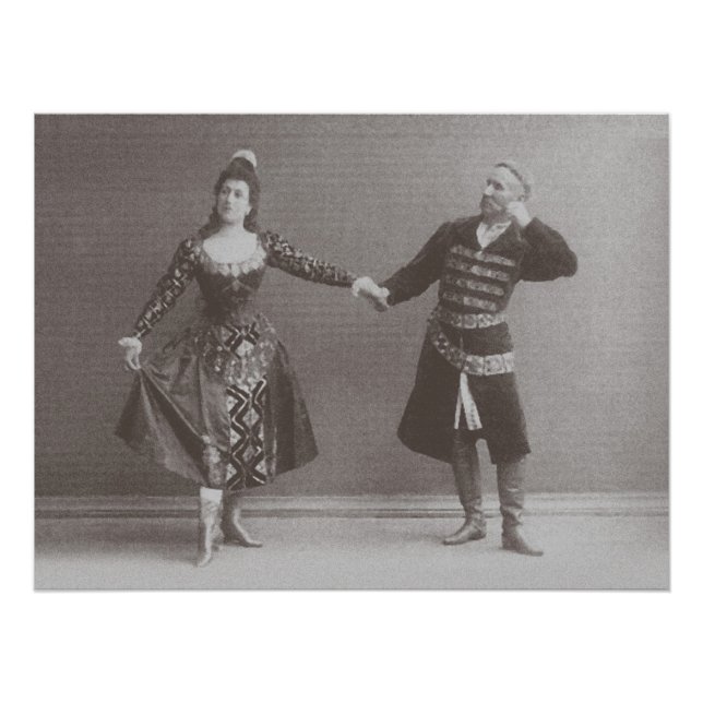 Póster Julia y Felix Kschessinsky en el mazu (Anverso)