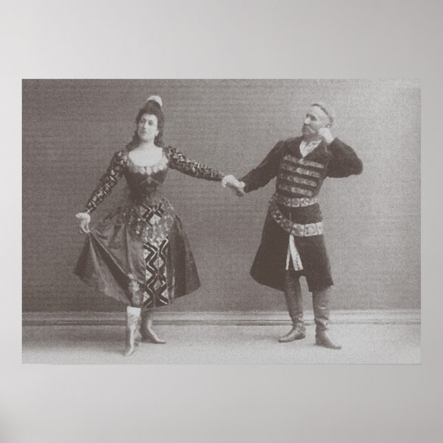 Póster Julia y Felix Kschessinsky en el mazu (Frente)