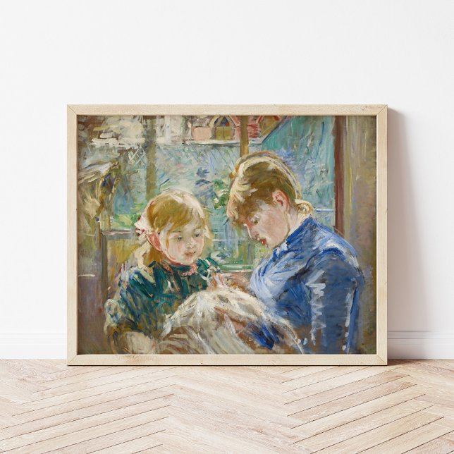 Póster Julie con su niñera | Berthe Morisot (Subido por el creador)