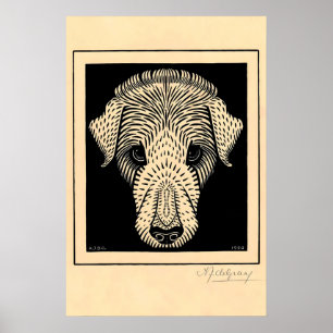 Póster Julie de Graag 1917 Animal CARTEL IMPRESO PERRO Ga