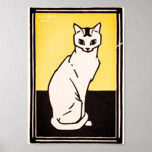 Póster Julie de GraagGato sentado