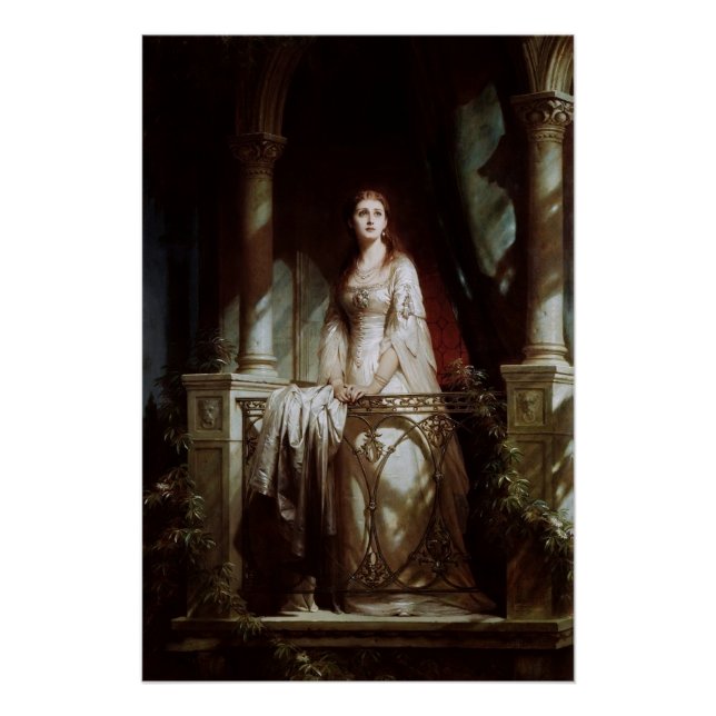 Póster Julieta por Thomas-Francis Dicksee (Anverso)