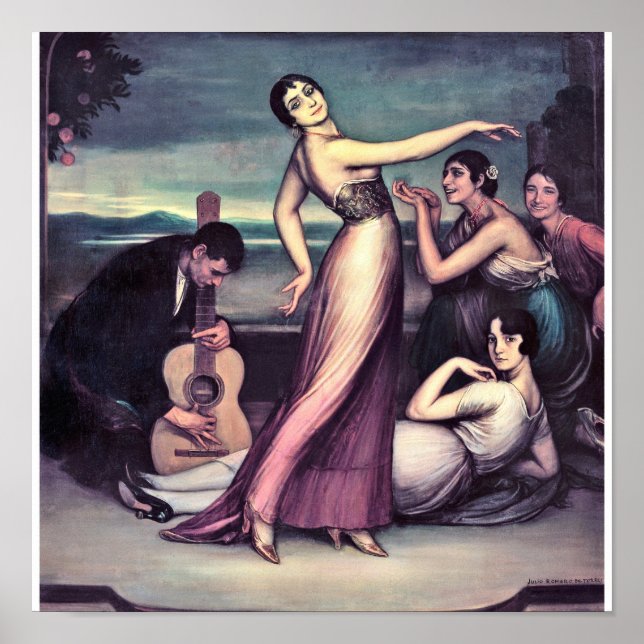 Póster Julio Romero De Torres - Canciones Y Danzas Flamen (Frente)