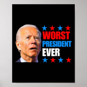 Póster Julio Trump 2024 El peor presidente jamás Joe