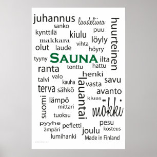Póster Juliste de la sauna - poster