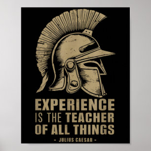 Póster Julius Caesar Cita La Experiencia De Casco Romano