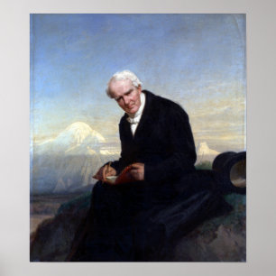 Póster Julius Schrader Baron Alexander von Humboldt