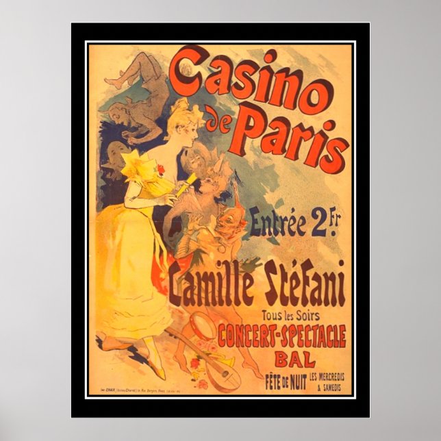 Póster Julus Cheret Casino De Paris Imprimir (Frente)