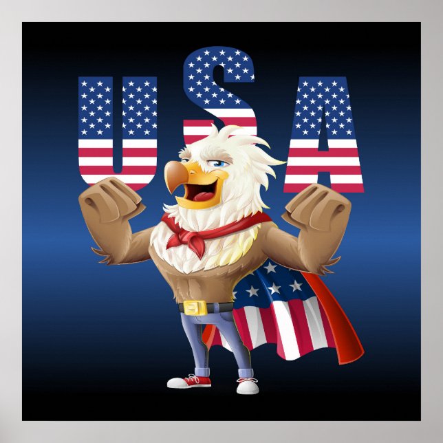 Póster July 4th eagle (Frente)