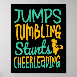 Póster Jumbs Acrobacias Gimnasia Cheerleading Aclamación 