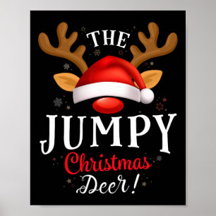 Póster Jumpy Navidades Deer Pjs Familia Xmas