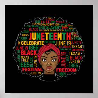 Póster Jundécimo Afro Lady