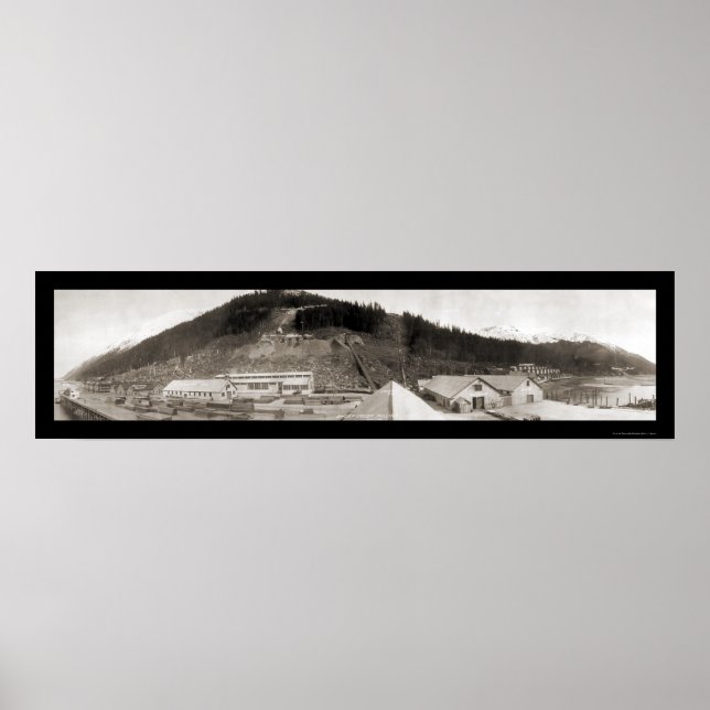 Póster Juneau, AK Sheep Creek Photo 1914 (Frente)