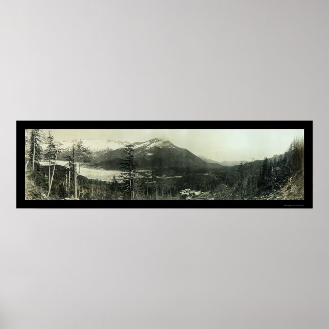 Póster Juneau Alaska Region Photo 1908 (Frente)