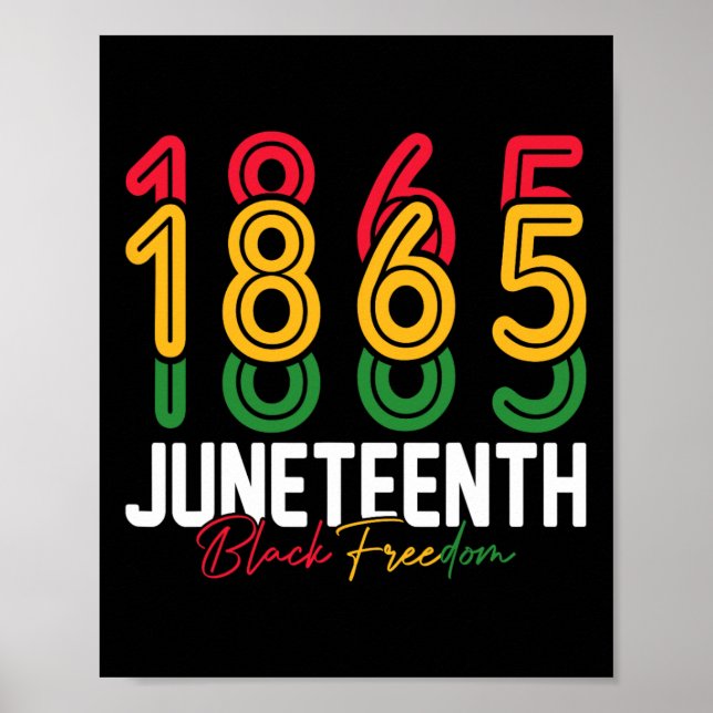 Póster Juneteenth 1865 Mes de la Historia de la Libertad  (Frente)