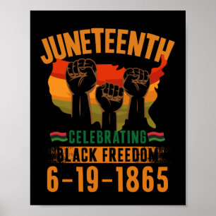 Póster Juneteenth Celebrando la Libertad Negra 186 Africa