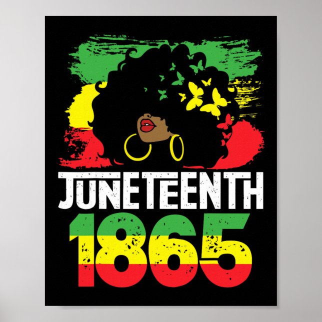 Póster Juneteenth es mi día de la independencia Mujeres n (Frente)