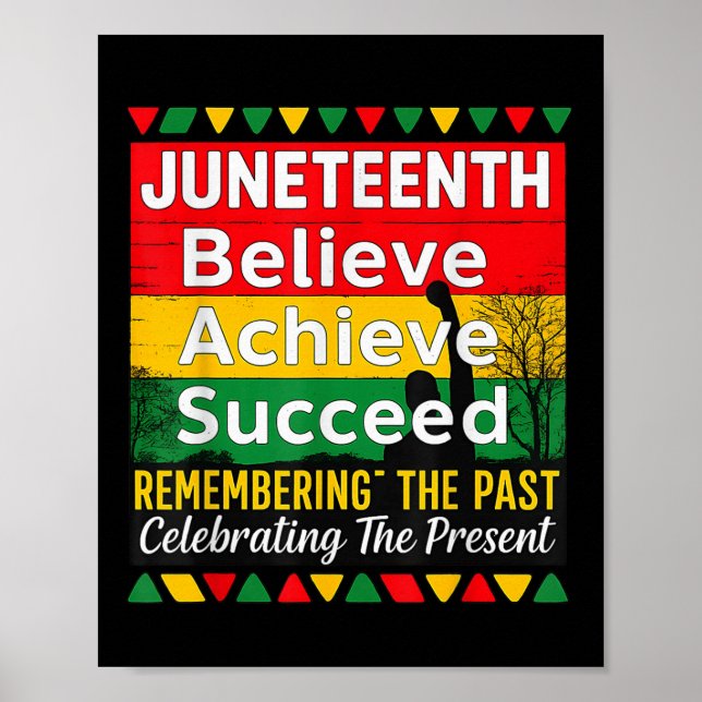 Póster Juneteenth es mi Día de la Independencia Orgullo N (Frente)